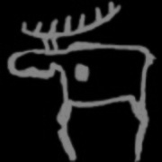Finnish elk representing paganism